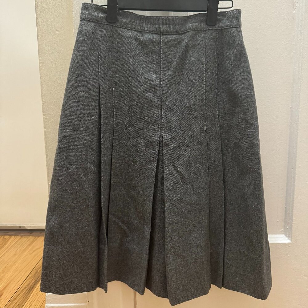 Vintage Wool Pleated Skirt (S)
